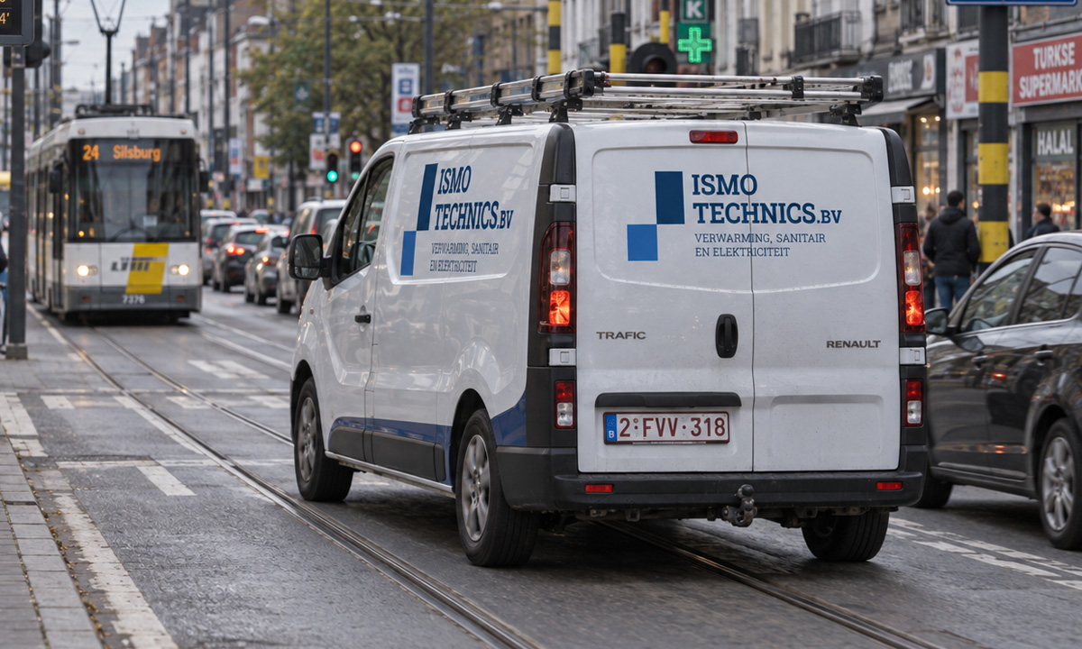 CV ketel installateur onderweg naar een klant in Antwerpen